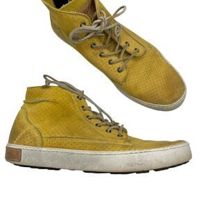 Blackstone Yellow Leather Distressed Mens Lace Up Shoes 9 Ankle Boots Casual